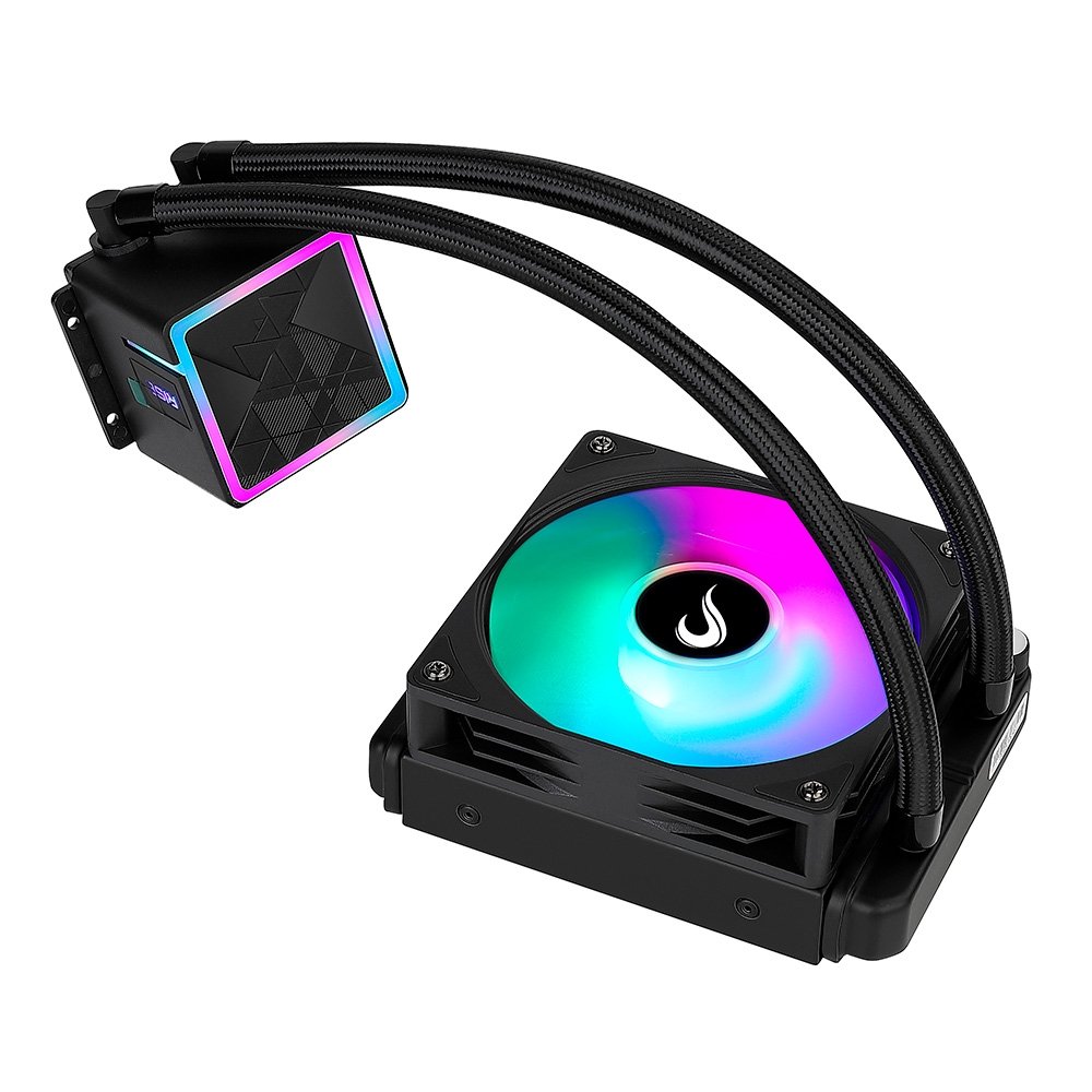 Water Cooler Gamer Rise Mode Black, ARGB Rainbow, 120mm, AMD e Intel, Preto - RM-WCB-01-RBW - view 2
