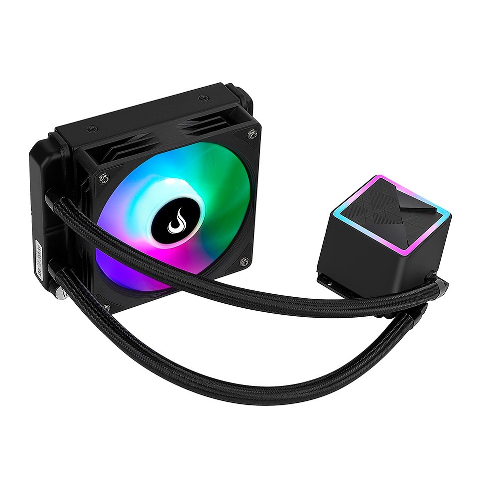 Water Cooler Gamer Rise Mode Black, ARGB Rainbow, 120mm, AMD e Intel, Preto - RM-WCB-01-RBW - view 3