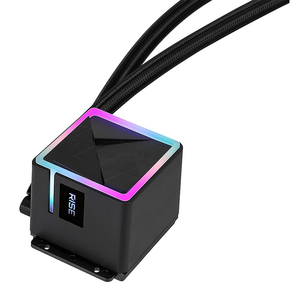 Water Cooler Gamer Rise Mode Black, ARGB Rainbow, 120mm, AMD e Intel, Preto - RM-WCB-01-RBW - view 5