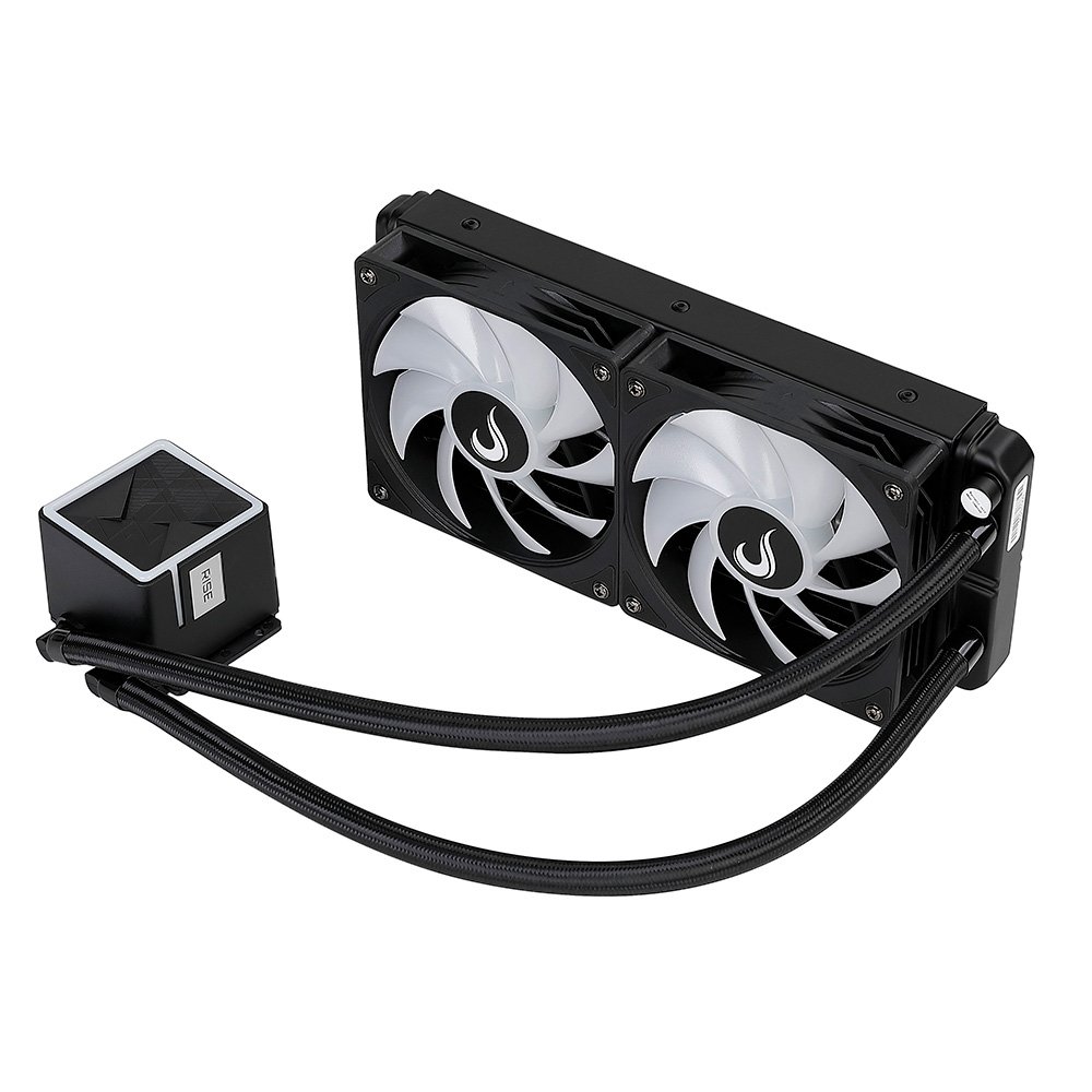 Water Cooler Gamer Rise Mode Black, ARGB Rainbow, 240mm, AMD e Intel, Preto - RM-WCB-02-RBW Water Cooler Gamer Rise Mode Black, ARGB Rainbow, 240mm, AMD e Intel, Preto - RM-WCB-02-RBW