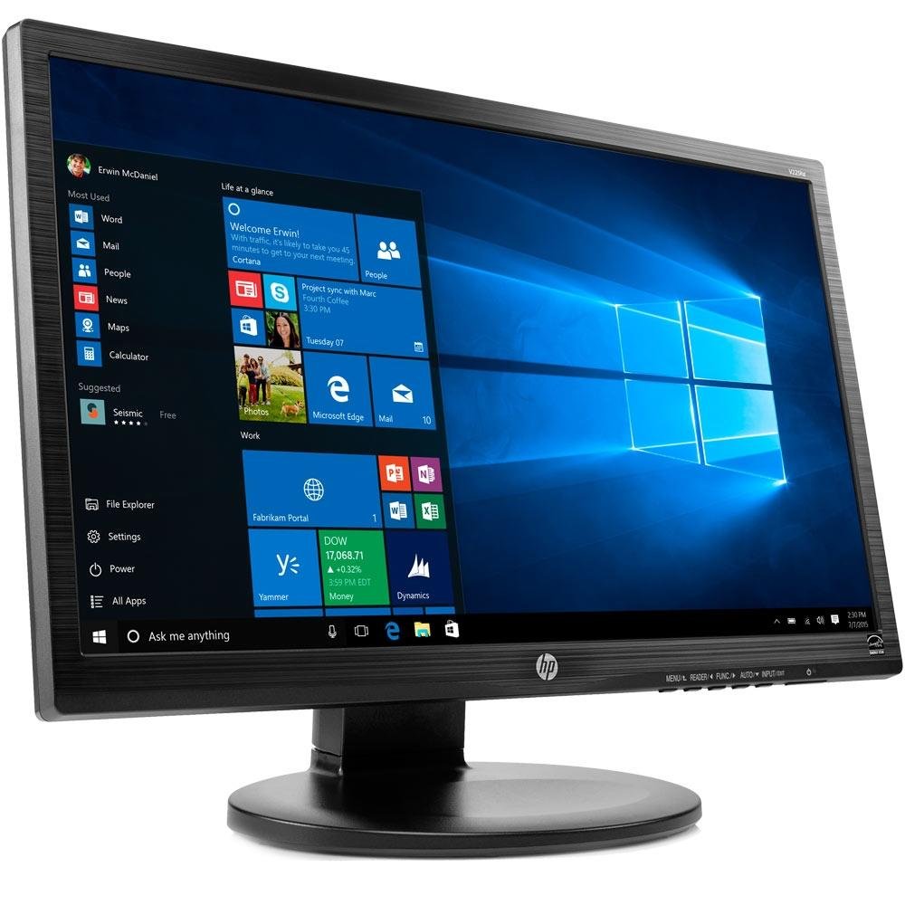 Monitor HP LED 21.5´, IPS Full HD Ajuste de Altura 8ms, DP / VGA / DVI-D, Bivolt - V225hz P6L17AA Monitor HP LED 21.5´, IPS Full HD Ajuste de Altura 8ms, DP / VGA / DVI-D, Bivolt - V225hz P6L17AA