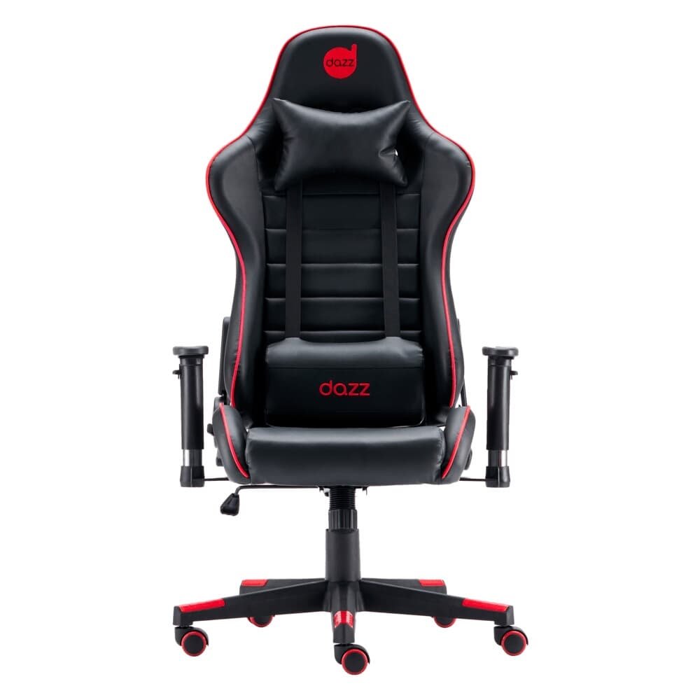 Cadeira Gamer DAZZ PRIME X V2, para Até 140KG, Inclinação 180 Graus, Classe 4, Preto e Vermelho - 62000153 Cadeira Gamer DAZZ PRIME X V2, para Até 140KG, Inclinação 180 Graus, Classe 4, Preto e Vermelho - 62000153