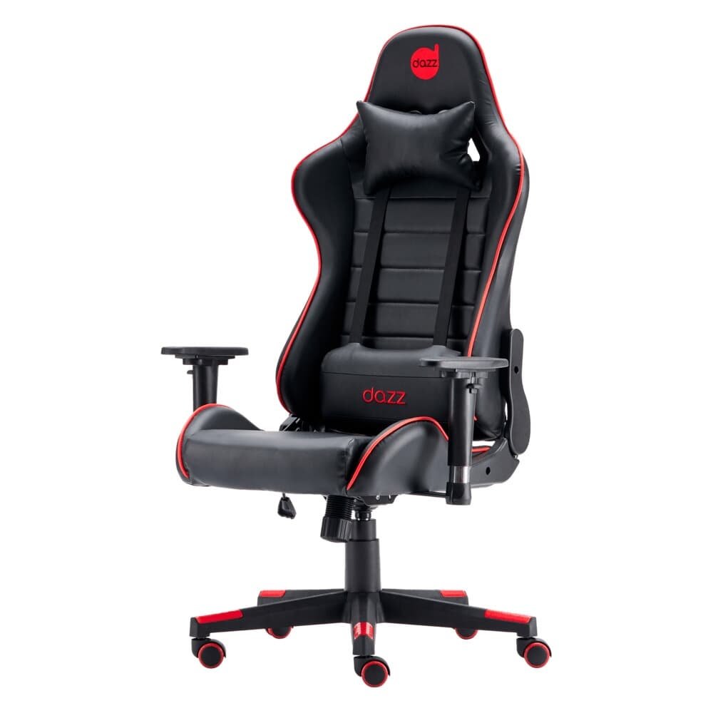 Cadeira Gamer DAZZ PRIME X V2, para Até 140KG, Inclinação 180 Graus, Classe 4, Preto e Vermelho - 62000153 Cadeira Gamer DAZZ PRIME X V2, para Até 140KG, Inclinação 180 Graus, Classe 4, Preto e Vermelho - 62000153