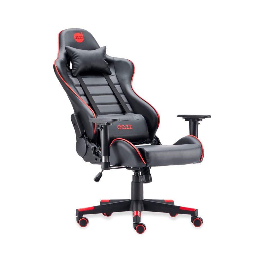 Cadeira Gamer DAZZ PRIME X V2, para Até 140KG, Inclinação 180 Graus, Classe 4, Preto e Vermelho - 62000153 Cadeira Gamer DAZZ PRIME X V2, para Até 140KG, Inclinação 180 Graus, Classe 4, Preto e Vermelho - 62000153
