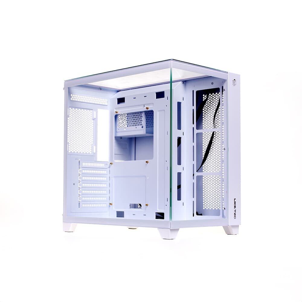 Gabinete Liketec Gamer Zeus Pro Glass, Sky Tower, ATX, Frontal e Teto em Vidro Temperado, Snow - LC-CB3X3-ZEUS-2121 - view 3