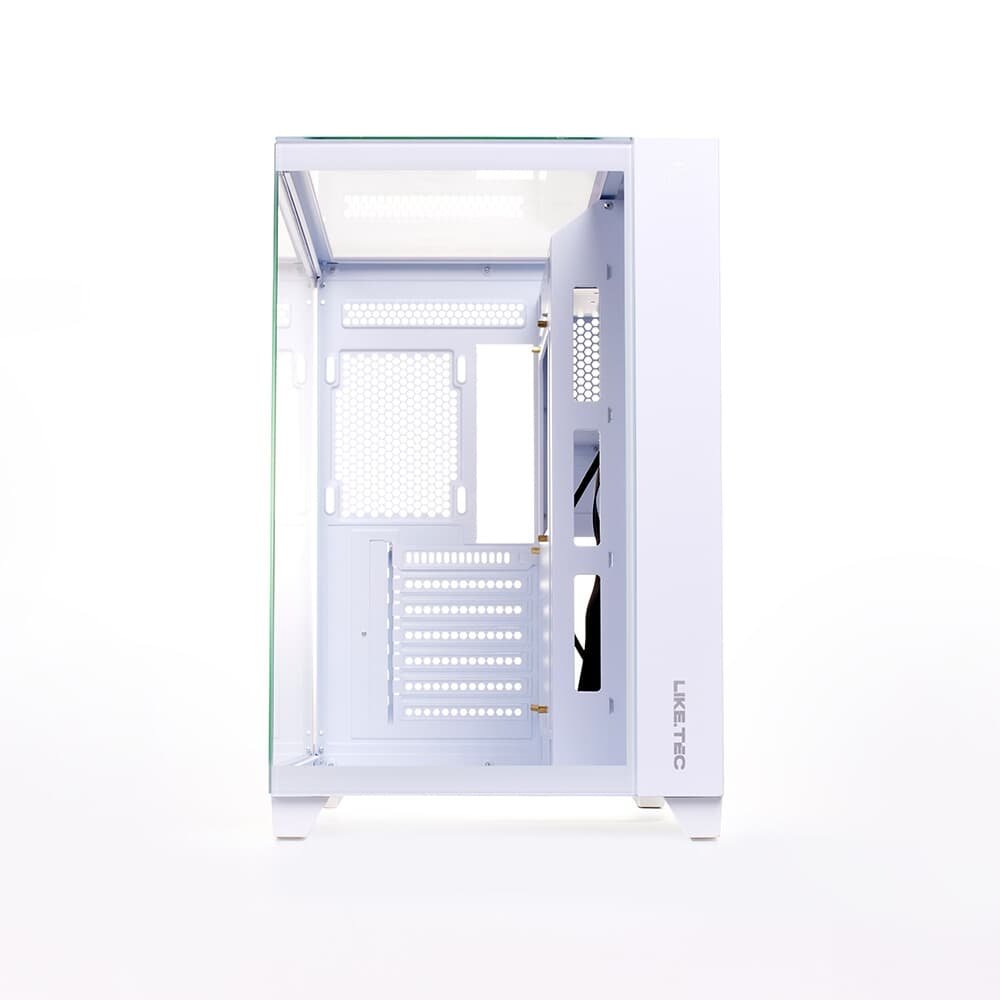 Gabinete Liketec Gamer Zeus Pro Glass, Sky Tower, ATX, Frontal e Teto em Vidro Temperado, Snow - LC-CB3X3-ZEUS-2121 - view 6