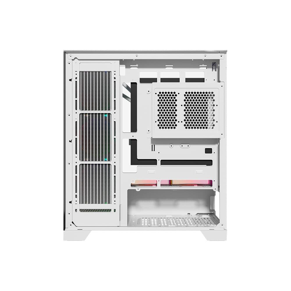 Imagem 9 de 9 do produto Gabinete Gamer Liketec Gamer Empire, Sky Tower, ATX, Lateral e Frontal em Vidro Temperado, Sem FANs, Branco Snow - LC-AT-EMPIRE-2092