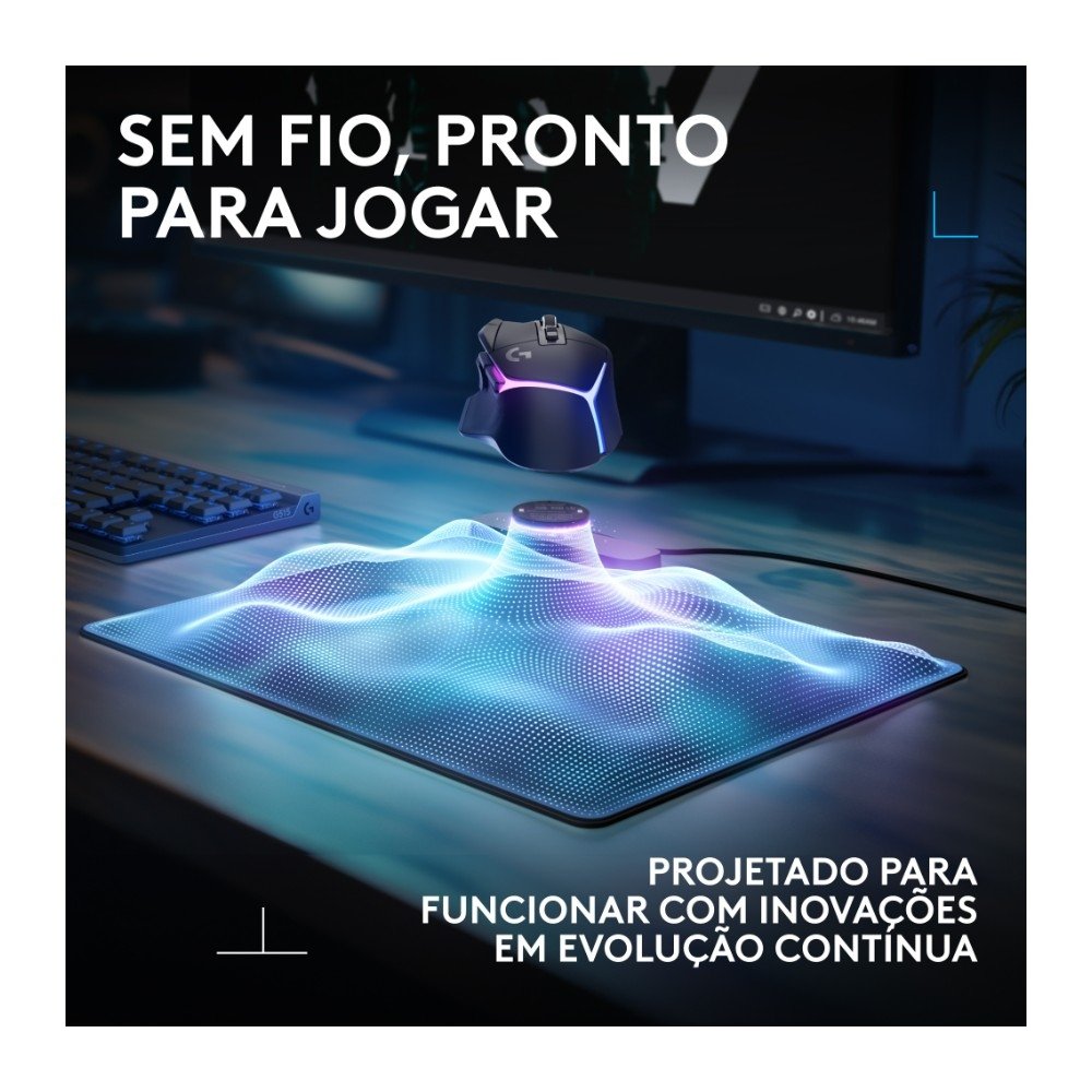 Mousepad Logitech G POWERPLAY 2, Carregamento sem Fio, Carregamento via USB-A, Compatível com a Tecnologia LIGHTSPEED - 947-000002 Mousepad Logitech G POWERPLAY 2, Carregamento sem Fio, Carregamento via USB-A, Compatível com a Tecnologia LIGHTSPEED - 947-000002