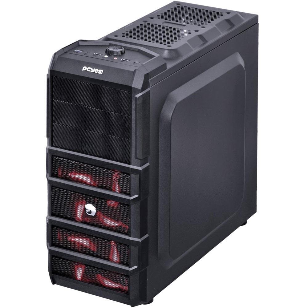 Imagem 6 de 6 do produto Computador Gamer Movva Hardest AMD FX-6300 HD 1TB 8GB 1600MHZ Vermelho MVHARVM63001T08