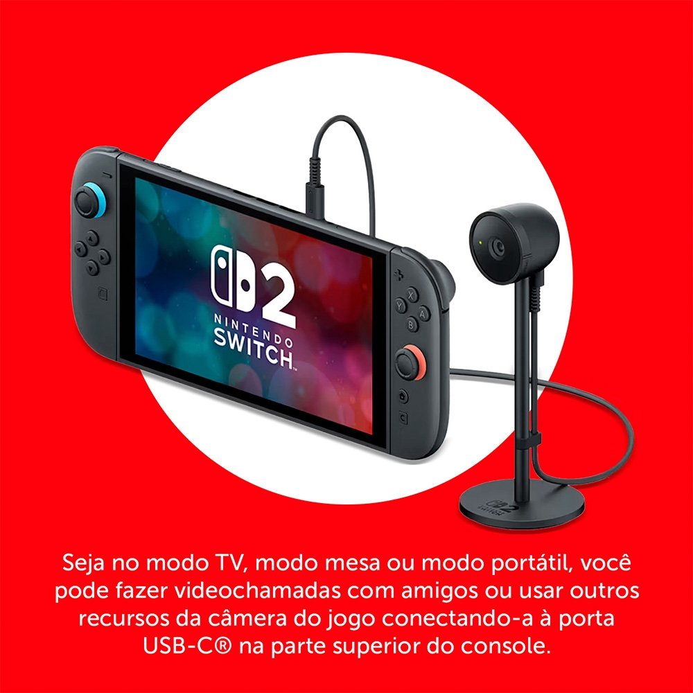 Câmera Nintendo para Nintendo Switch 2, USB, Preto - 123684 - view 5