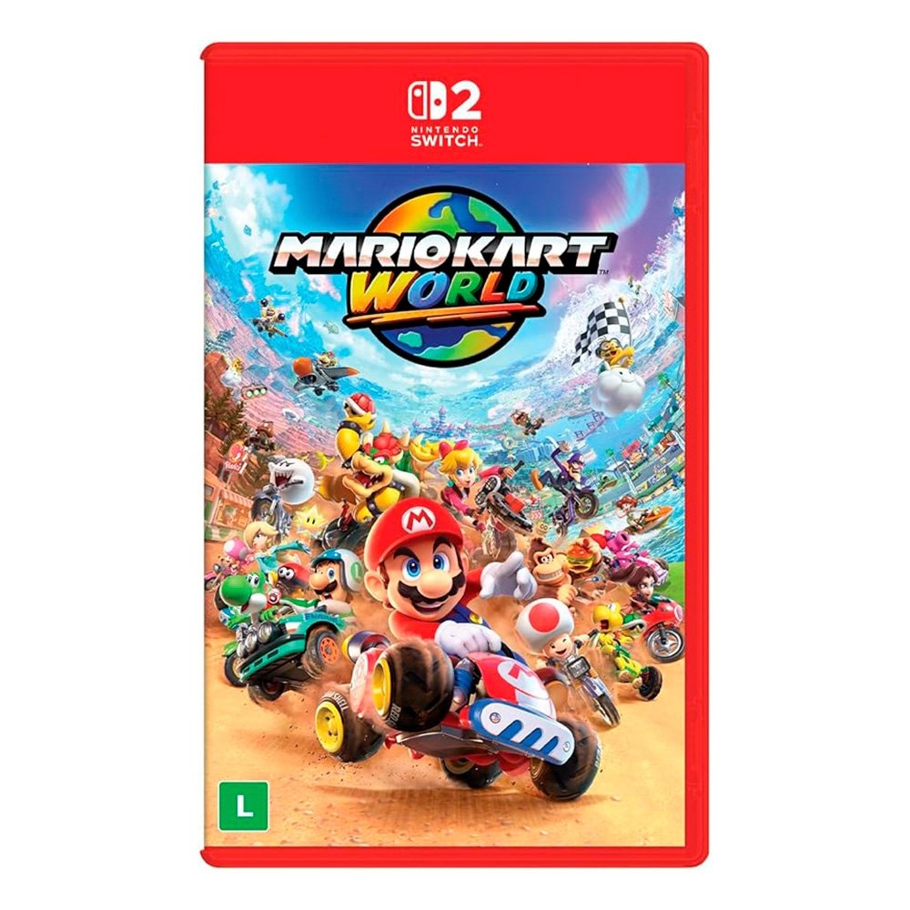 Jogo Mario Kart World, Nintendo Switch 2 Jogo Mario Kart World, Nintendo Switch 2