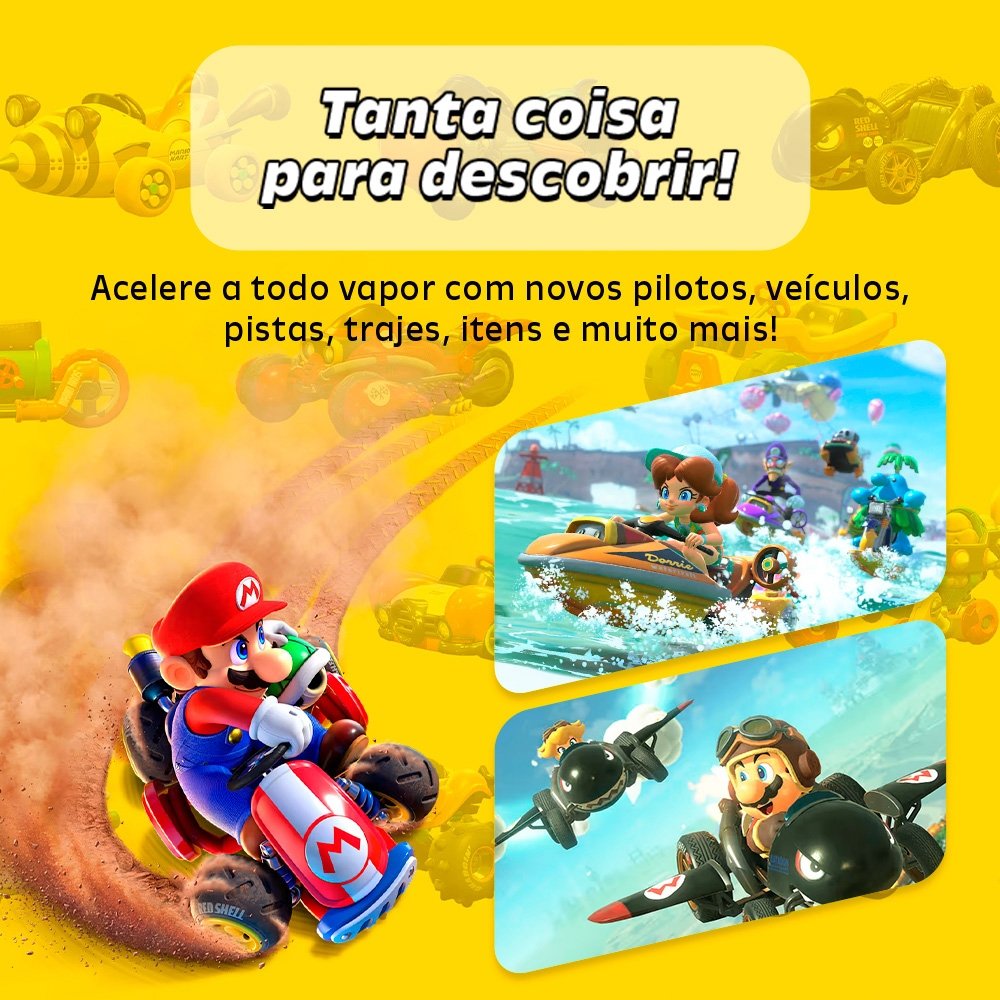 Jogo Mario Kart World, Nintendo Switch 2 Jogo Mario Kart World, Nintendo Switch 2