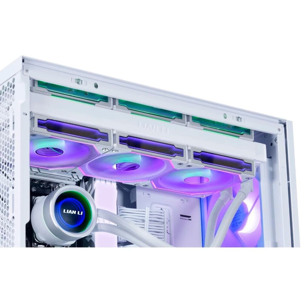 Imagem 7 de 8 do produto Gabinete Gamer Lian Li Lancool 207 RW, Mid Tower, ATX, ARGB, Lateral em Vidro Temperado, 4x FANs, Branco - LAN207RW