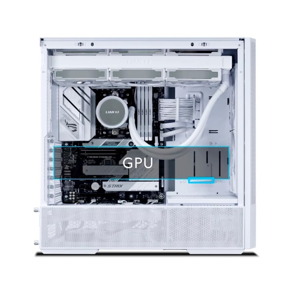Imagem 6 de 8 do produto Gabinete Gamer Lian Li Lancool 207 RW, Mid Tower, ATX, ARGB, Lateral em Vidro Temperado, 4x FANs, Branco - LAN207RW