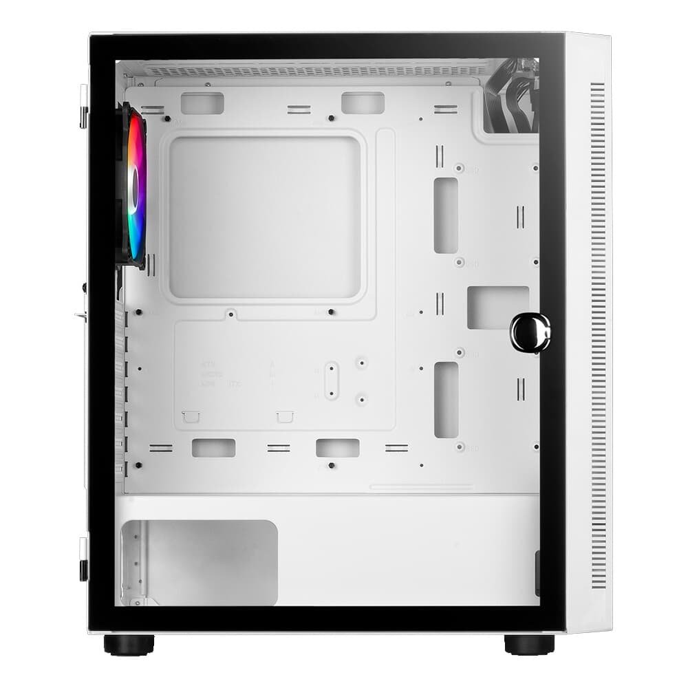 Imagem 3 de 7 do produto Gabinete Gamer Gamdias Argus E4 Elite, Mid Tower, ATX, Lateral em Vidro Temperado, Branco - ARGUS E4 ELITE W