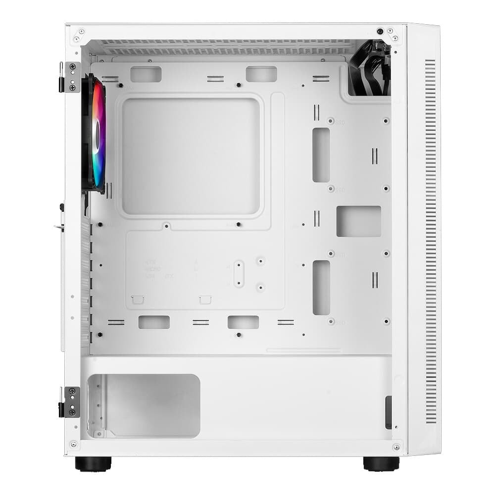 Imagem 5 de 7 do produto Gabinete Gamer Gamdias Argus E4 Elite, Mid Tower, ATX, Lateral em Vidro Temperado, Branco - ARGUS E4 ELITE W