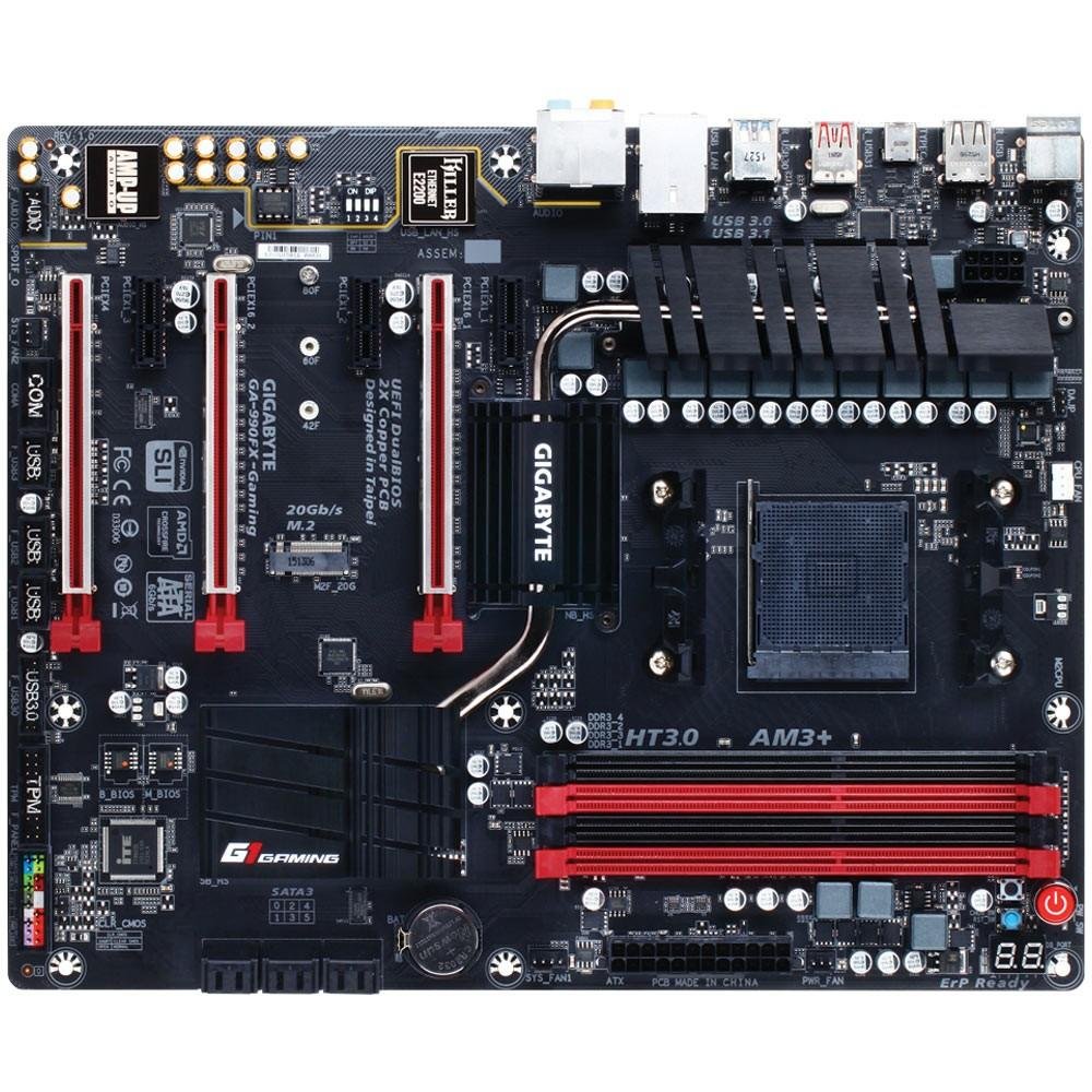 Imagem 4 de 4 do produto Placa-Mãe GIGABYTE p/ AMD AM3+ ATX GA-990FX-GAMING, 4xDDR3, SLI/CrossFire
