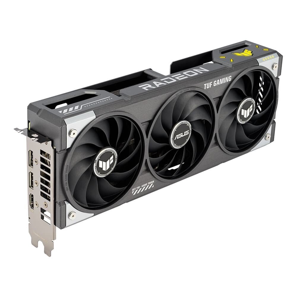 Imagem 8 de 15 do produto Placa de Vídeo ASUS TUF RX 9060 XT OC 16G Gaming AMD Radeon, 16GB, GDDR6, 128bits, RGB, Triple Fan. OpenGL 4.6 - 90YV0LF0-M0NA00