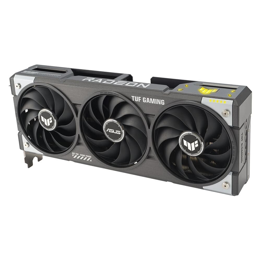 Imagem 9 de 15 do produto Placa de Vídeo ASUS TUF RX 9060 XT OC 16G Gaming AMD Radeon, 16GB, GDDR6, 128bits, RGB, Triple Fan. OpenGL 4.6 - 90YV0LF0-M0NA00