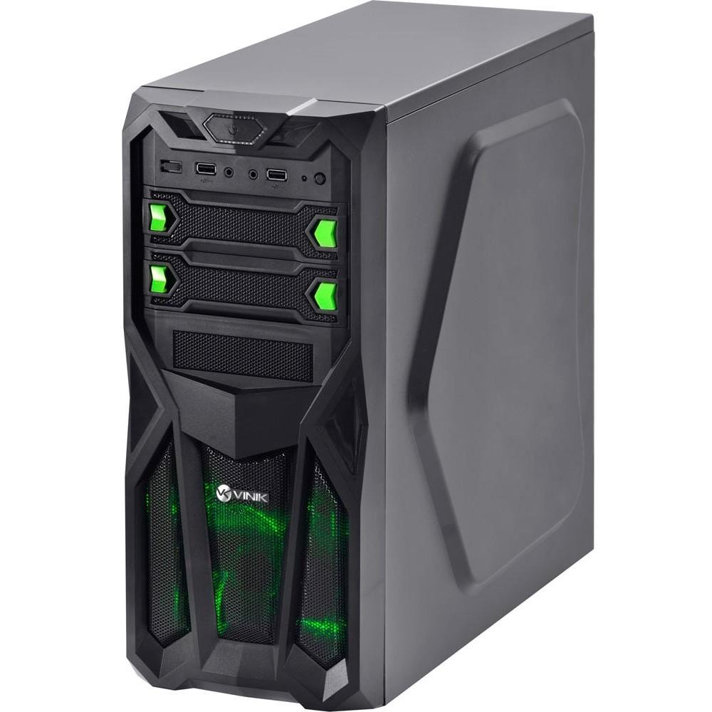 Imagem 5 de 5 do produto Gabinete Vinik Mid-Tower Blazing VX Gamer com Led Verde - 23375