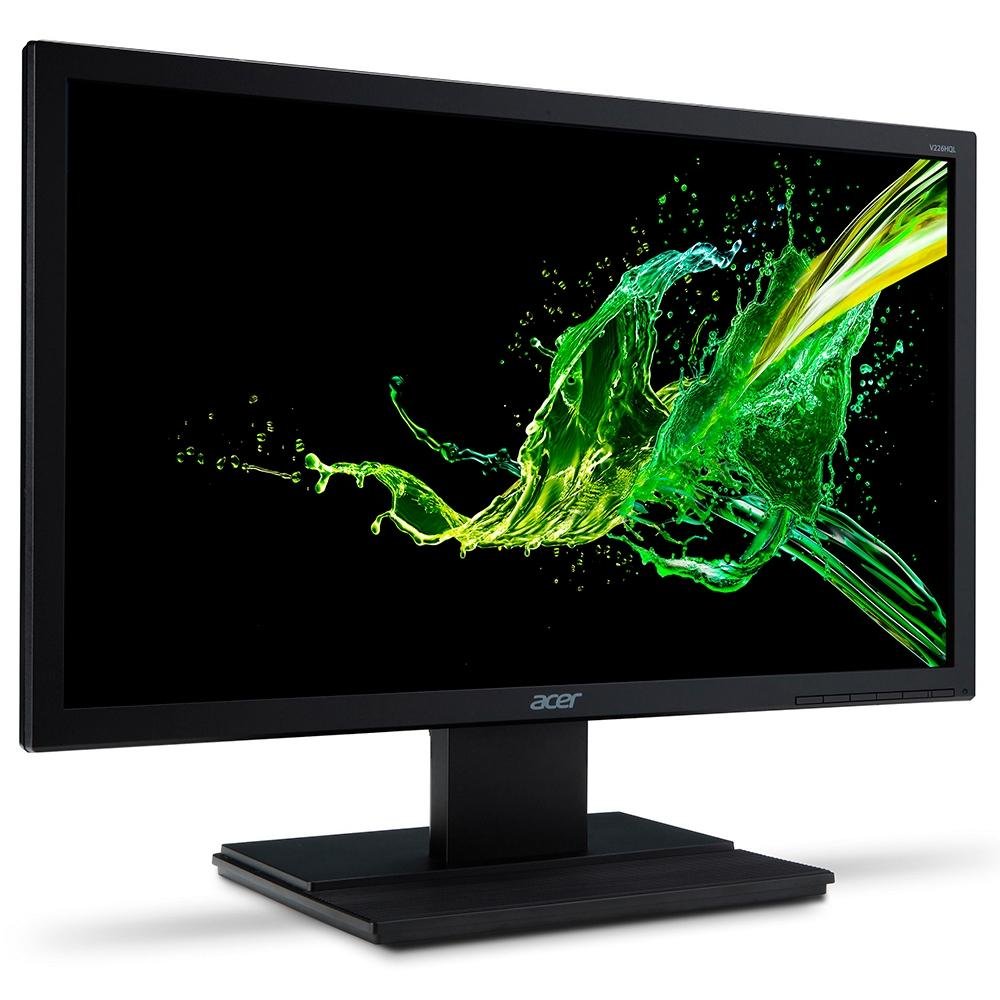 Imagem 2 de 8 do produto Monitor Acer 21.5' IPS, Wide, Full HD, HDMI/VGA, VESA, Ajuste de Ângulo, Acer ComfyView - V226HQL G