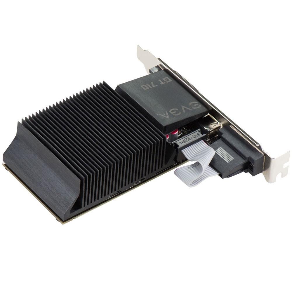 Placa de Vídeo EVGA NVIDIA GeForce GT 710 2GB, DDR3 - 02G-P3-2712-KR
