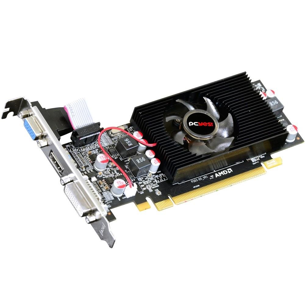 Imagem 3 de 8 do produto Placa de Vídeo VGA AMD PcYes RADEON HD 6570 2GB DDR5 128Bits OC Edition Low Profile (LP Kit Incluso) PS657012802D5LP