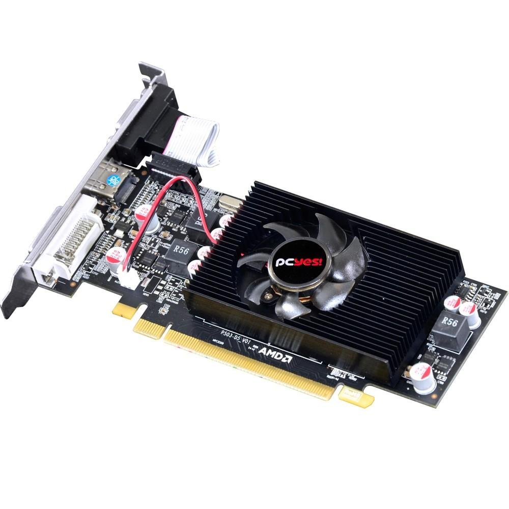 Imagem 5 de 8 do produto Placa de Vídeo VGA AMD PcYes RADEON HD 6570 2GB DDR5 128Bits OC Edition Low Profile (LP Kit Incluso) PS657012802D5LP