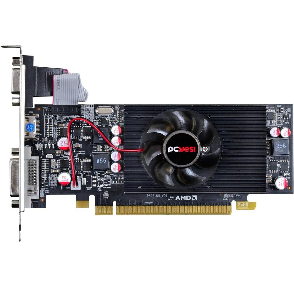 Imagem 6 de 8 do produto Placa de Vídeo VGA AMD PcYes RADEON HD 6570 2GB DDR5 128Bits OC Edition Low Profile (LP Kit Incluso) PS657012802D5LP