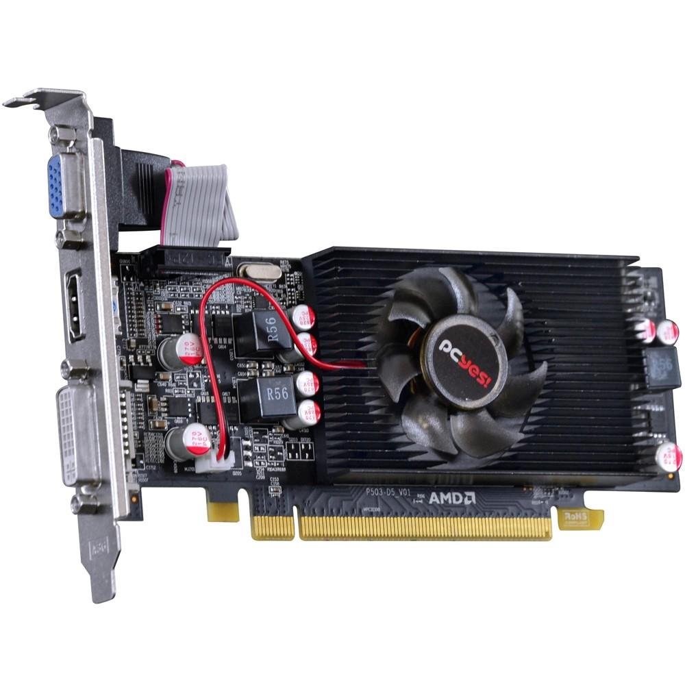 Imagem 7 de 8 do produto Placa de Vídeo VGA AMD PcYes RADEON HD 6570 2GB DDR5 128Bits OC Edition Low Profile (LP Kit Incluso) PS657012802D5LP