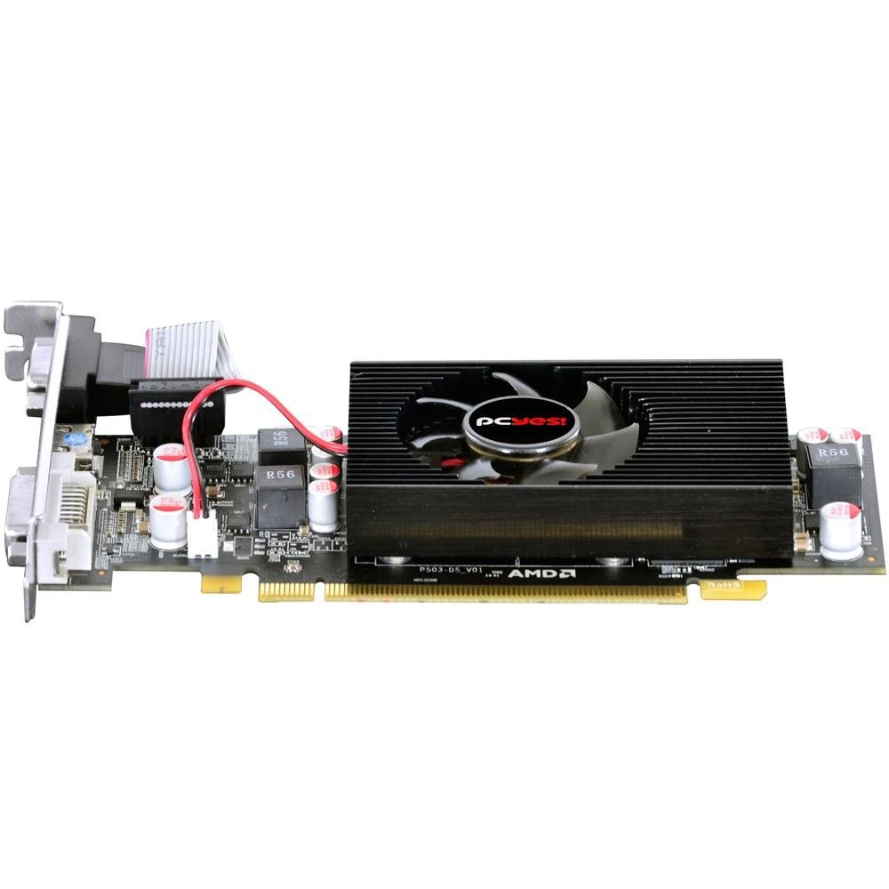 Imagem 4 de 8 do produto Placa de Vídeo VGA AMD PcYes RADEON HD 6570 2GB DDR5 128Bits OC Edition Low Profile (LP Kit Incluso) PS657012802D5LP