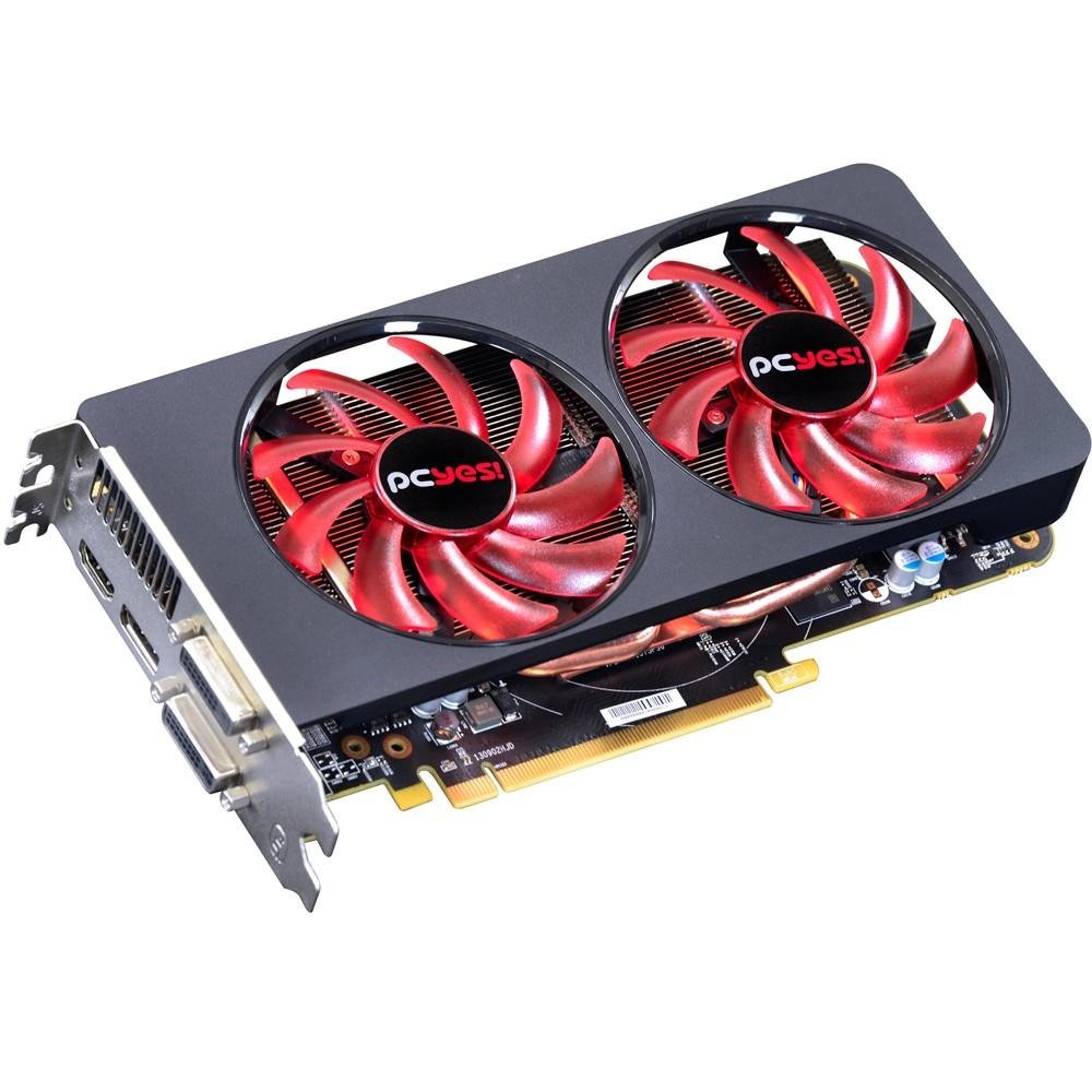 Placa de Vídeo VGA AMD PcYes RADEON R7 265 2GB GDDR5 256Bits Boost Clock Hammer X Dual-FAN O265QM2G2M