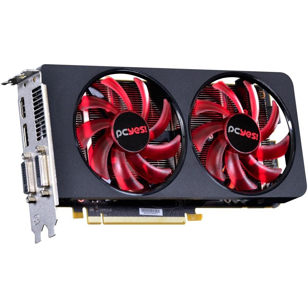 Placa de Vídeo VGA AMD PcYes RADEON R7 265 2GB GDDR5 256Bits Boost Clock Hammer X Dual-FAN O265QM2G2M