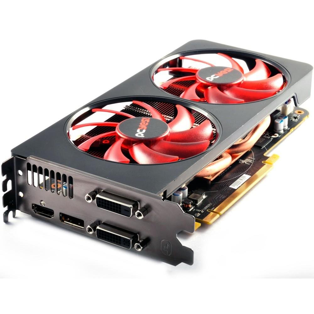 Placa de Vídeo VGA AMD PcYes RADEON R7 265 2GB GDDR5 256Bits Boost Clock Hammer X Dual-FAN O265QM2G2M