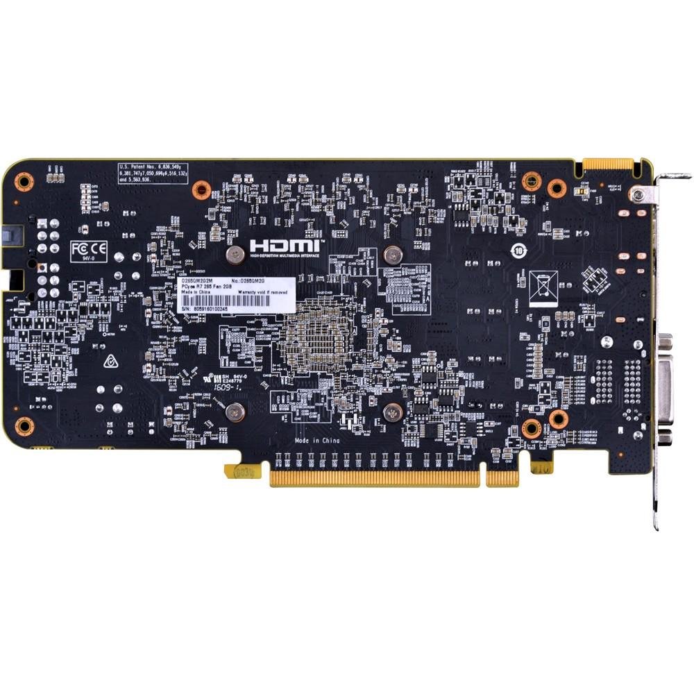 Placa de Vídeo VGA AMD PcYes RADEON R7 265 2GB GDDR5 256Bits Boost Clock Hammer X Dual-FAN O265QM2G2M