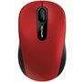 Mouse Sem Fio Microsoft 3600, Bluetooth, Preto e Vermelho - PN700018