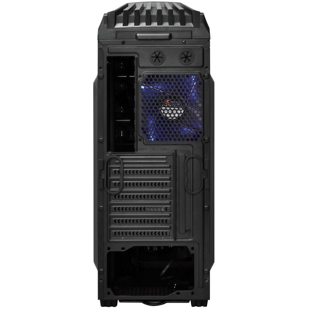Imagem 5 de 12 do produto Gabinete Gamer PCYES mid-tower New Tiger Preto com 2 fans LED Azul Lateral em acrílico e suporte para headset – TIGERPTOAZ2FCA