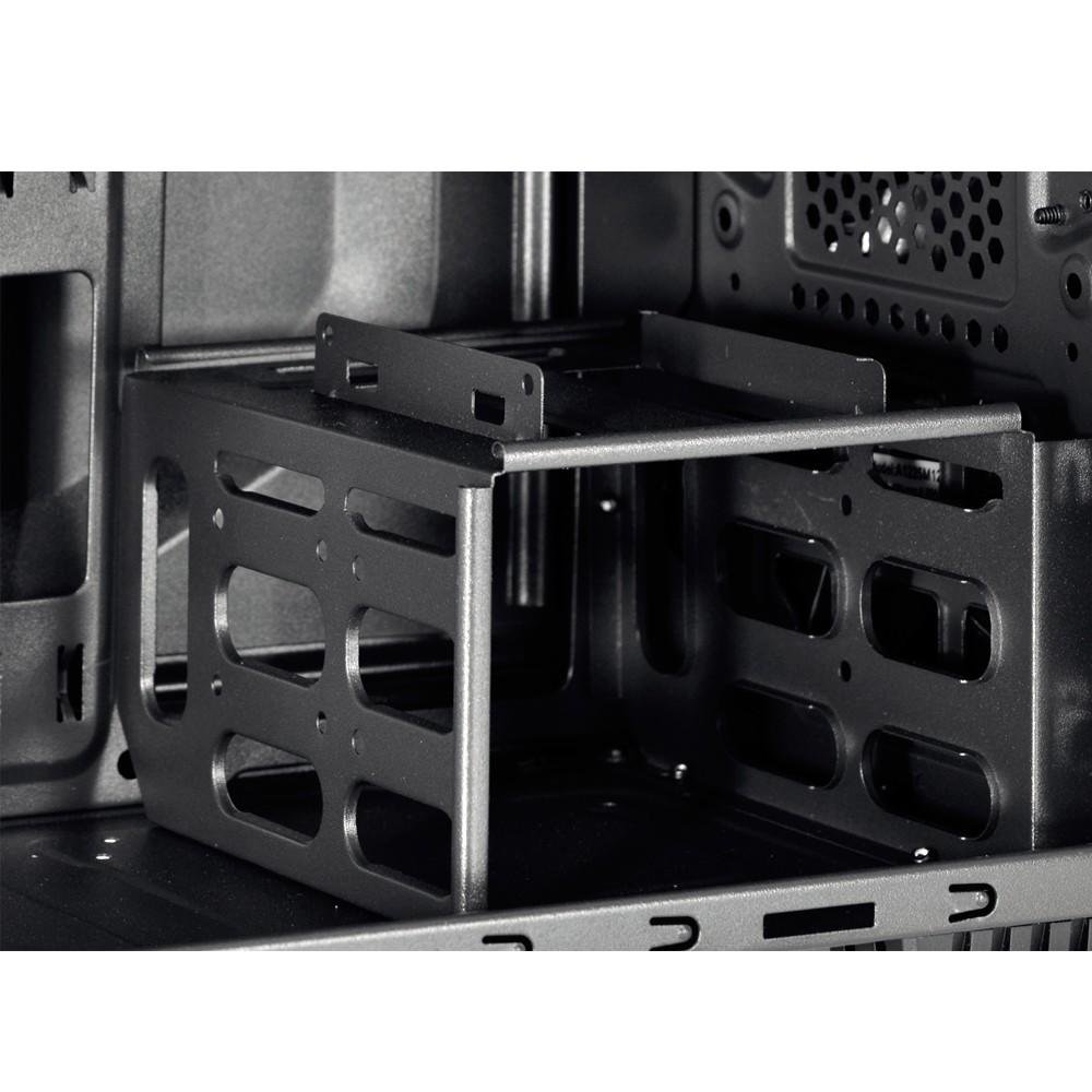 Imagem 11 de 12 do produto Gabinete Gamer PCYES mid-tower New Tiger Preto com 2 fans LED Azul Lateral em acrílico e suporte para headset – TIGERPTOAZ2FCA