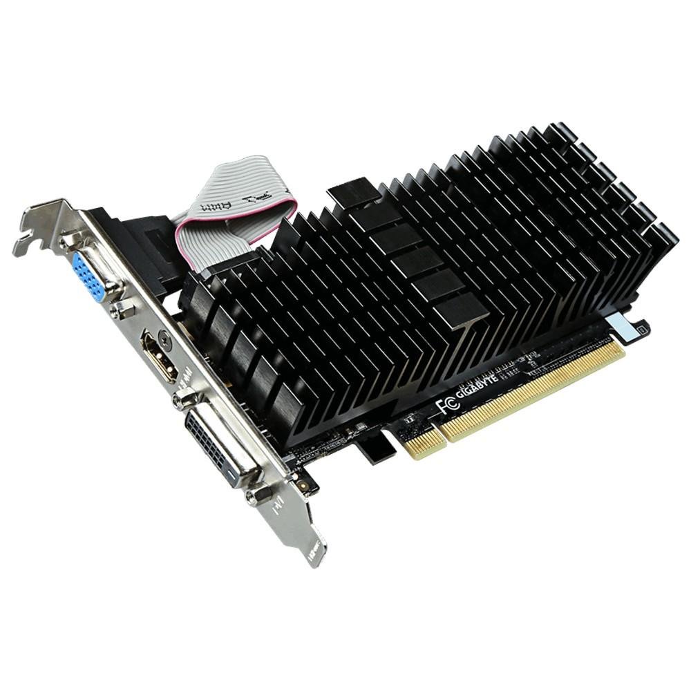 Placa de Vídeo Gigabyte NVIDIA GeForce GT 710 1GB, DDR3 - GV-N710SL-1GL (Rev. 2.0)