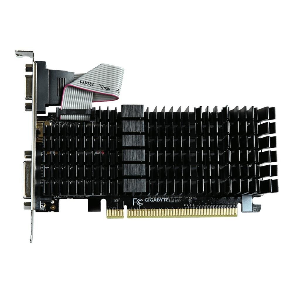 Placa de Vídeo Gigabyte NVIDIA GeForce GT 710 1GB, DDR3 - GV-N710SL-1GL (Rev. 2.0)