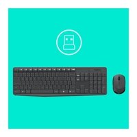 Combo Teclado e Mouse sem fio Logitech MK235 com Conexão USB, Pilhas Inclusas e Layout ABNT2 - 920-007903