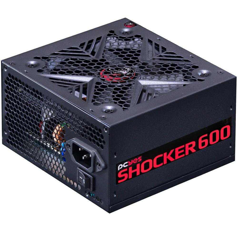 Fonte PCYES 600W 80 Plus White Shocker Fonte PCYES 600W 80 Plus White Shocker
