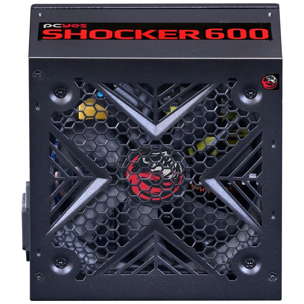 Fonte PCYES 600W 80 Plus White Shocker Fonte PCYES 600W 80 Plus White Shocker