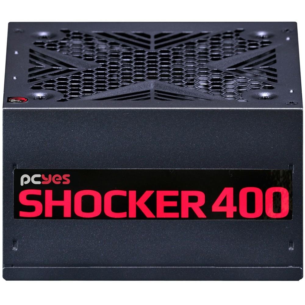 Imagem 8 de 10 do produto Fonte PCYES 400W 80 Plus White Shocker