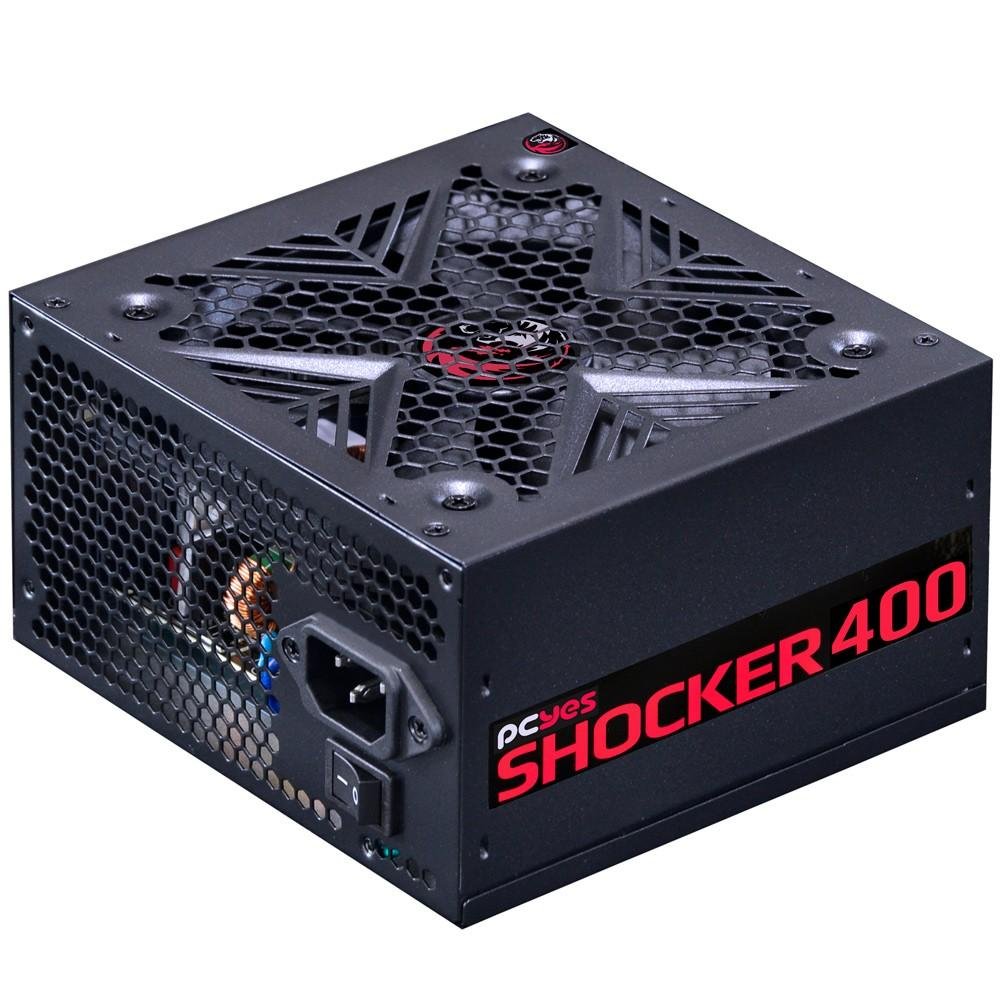 Imagem 9 de 10 do produto Fonte PCYES 400W 80 Plus White Shocker