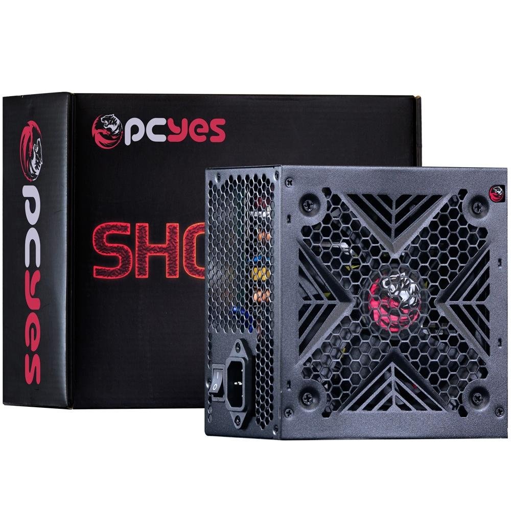 Fonte PCYES 400W 80 Plus White Shocker Fonte PCYES 400W 80 Plus White Shocker
