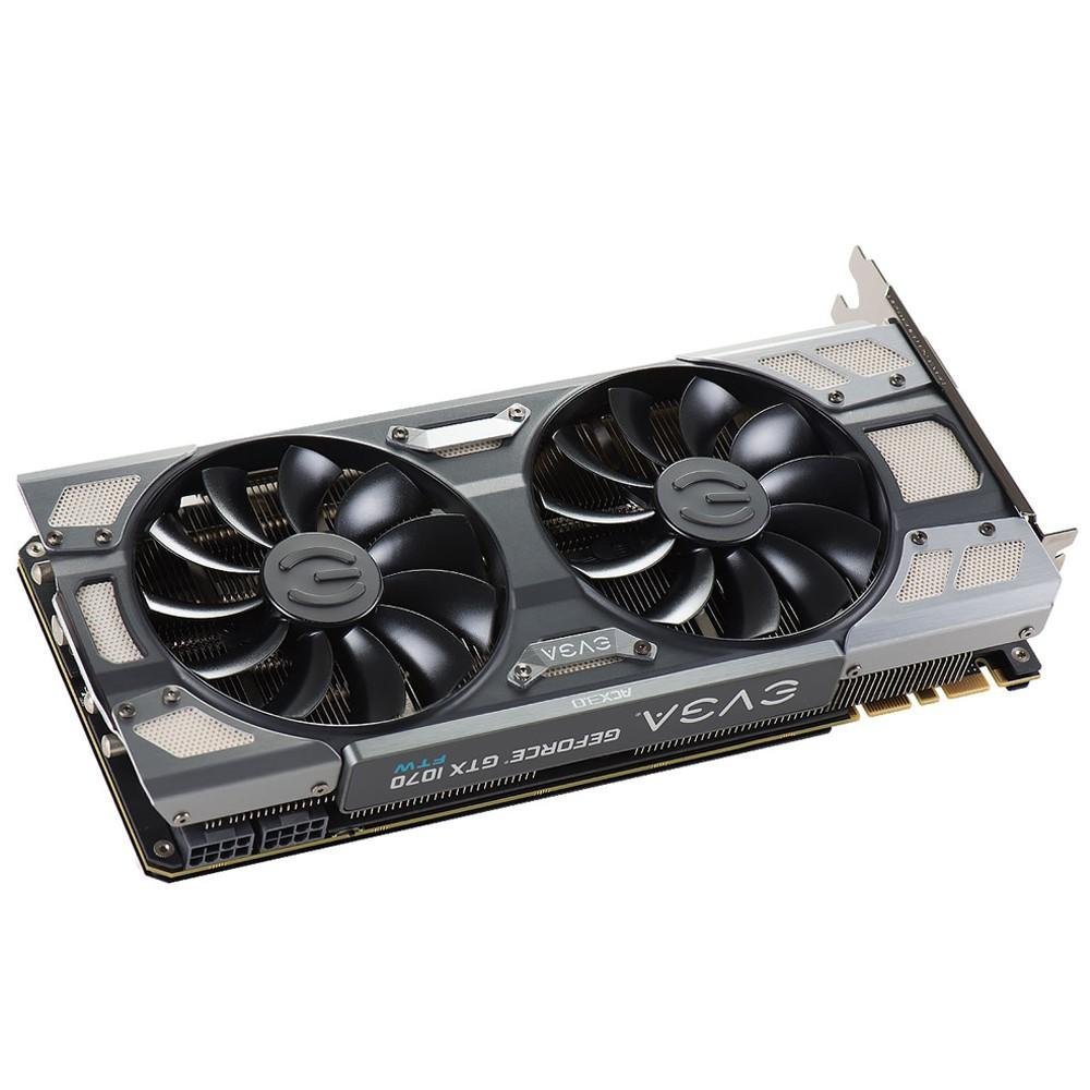 Placa de Vídeo EVGA NVIDIA GeForce GTX 1070 FTW Gaming 8GB, GDDR5 - 08G-P4-6276-KR