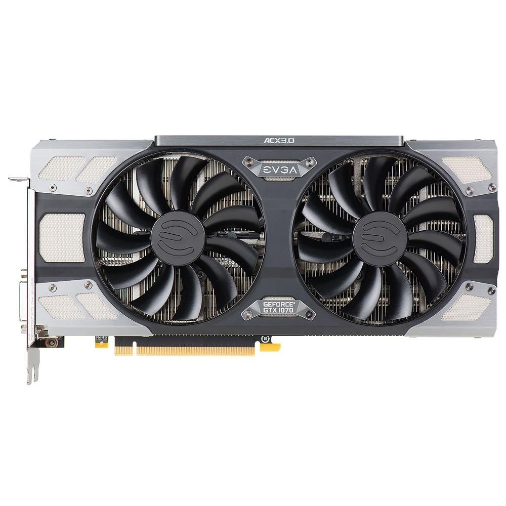 Placa de Vídeo EVGA NVIDIA GeForce GTX 1070 FTW Gaming 8GB, GDDR5 - 08G-P4-6276-KR