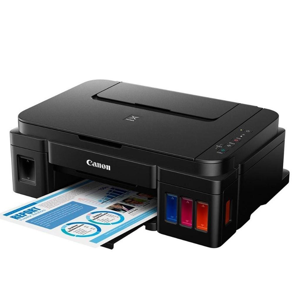 Multifuncional Canon Tanque de Tinta, Colorida, Wi-Fi, Bivolt - G3100 Multifuncional Canon Tanque de Tinta, Colorida, Wi-Fi, Bivolt - G3100