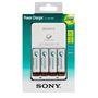 Carregador de Pilhas Sony c/ 4 Pilhas AA 2500mAh Bivolt - BCG-34HH4GN